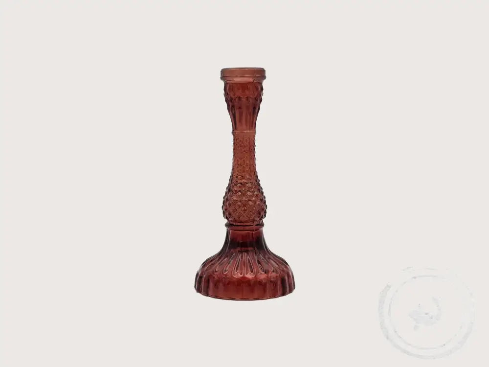 INTERIEURDINGETJES Glazen kandelaar – tijdloos en elegant Bronze