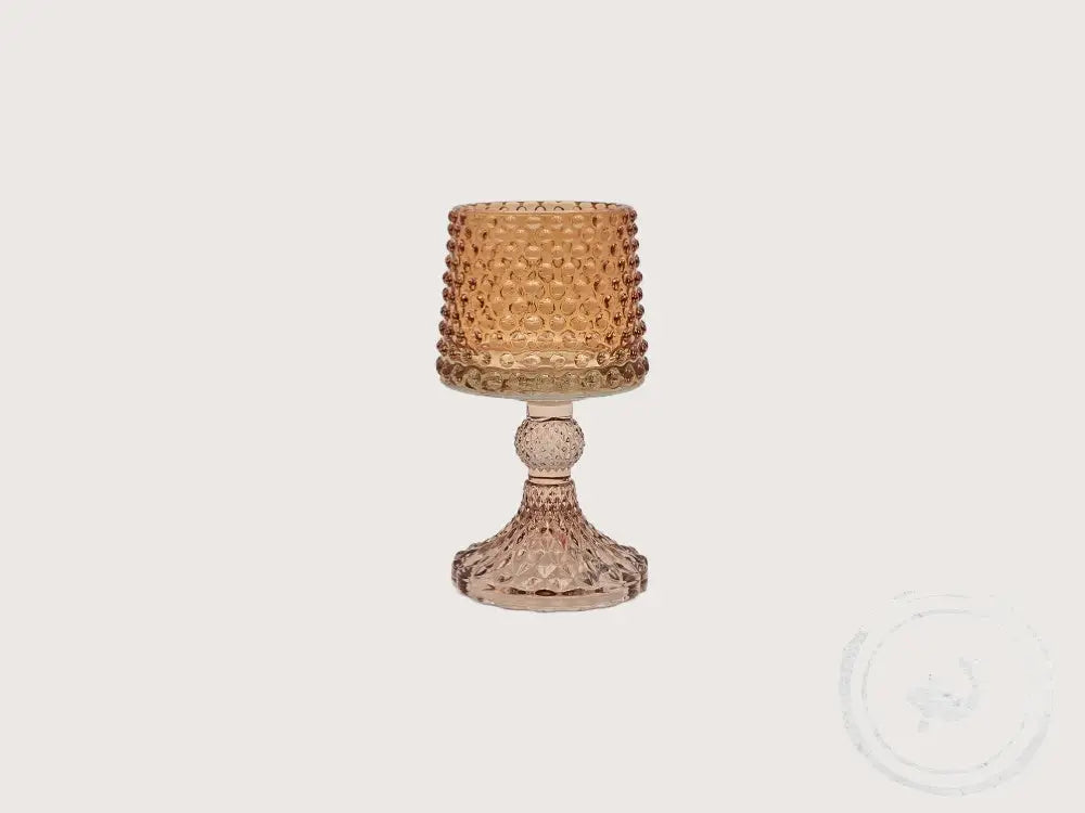 INTERIEURDINGETJES Glazen kandelaar – tijdloos en elegant Bronze