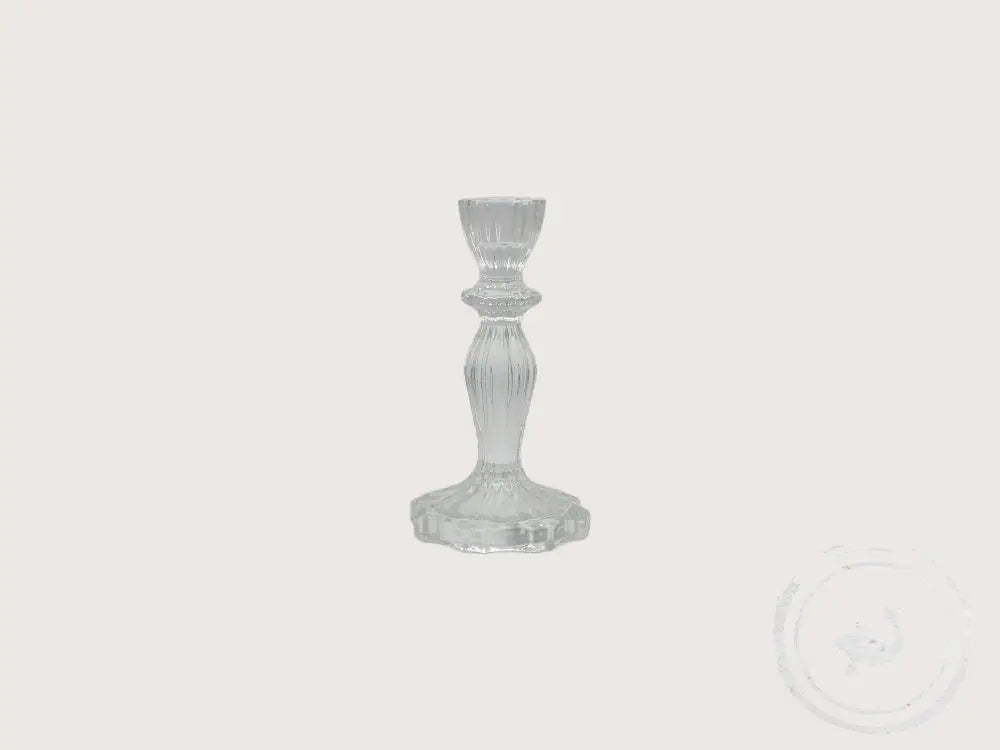 INTERIEURDINGETJES Glazen kandelaar – tijdloos en elegant Clear