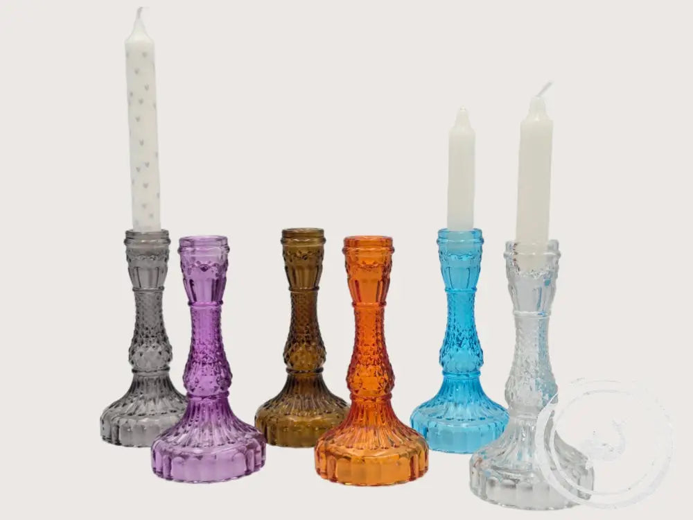 INTERIEURDINGETJES Glazen kandelaar – tijdloos en stijlvol Blue