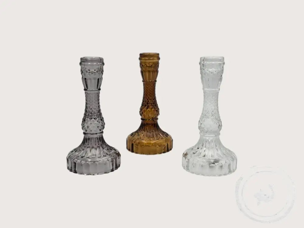 INTERIEURDINGETJES Glazen kandelaar – tijdloos en stijlvol Clear