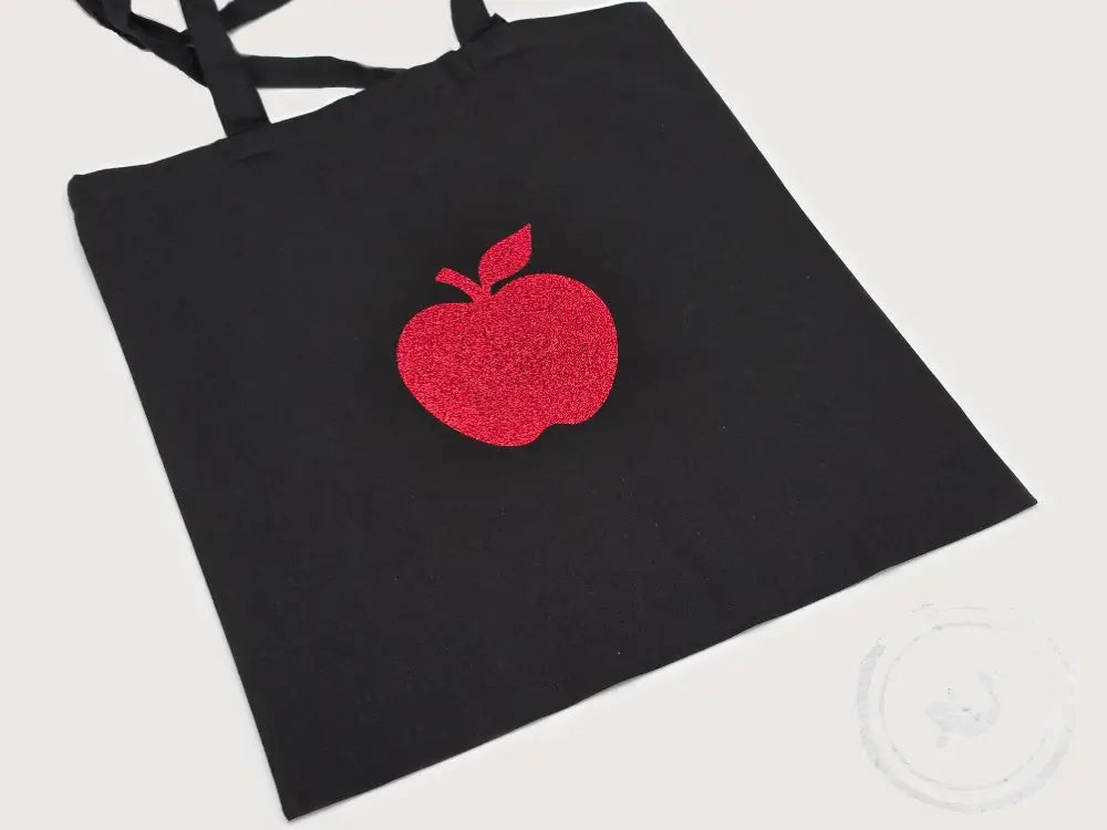 INTERIEURDINGETJES Glitterfiguren tas – simpel met een vleugje humor Appel