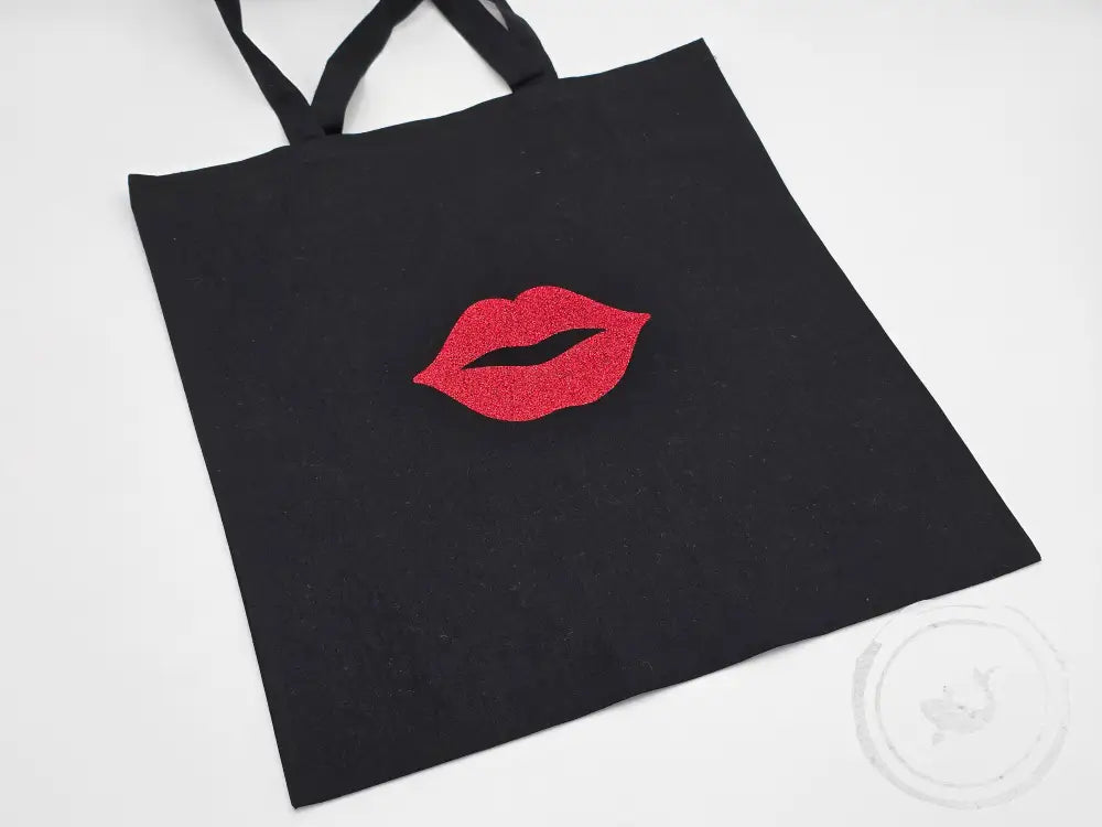 Katoenen Tas Diverse Glitterprintjes Kus