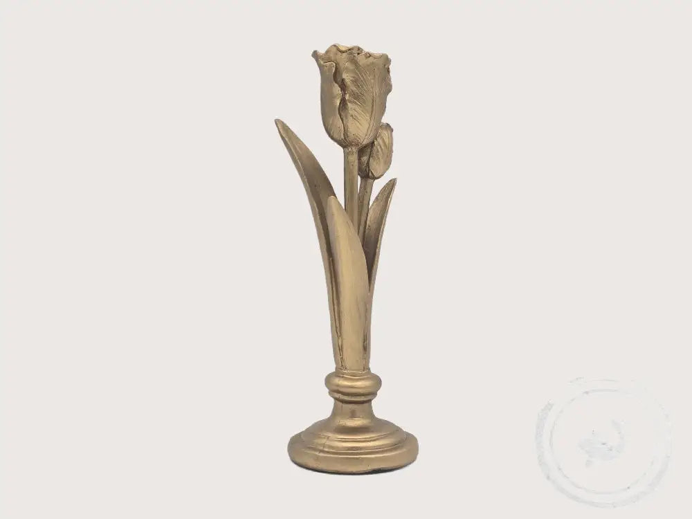 INTERIEURDINGETJES Gouden Tulp kandelaar – fleurige sfeermaker