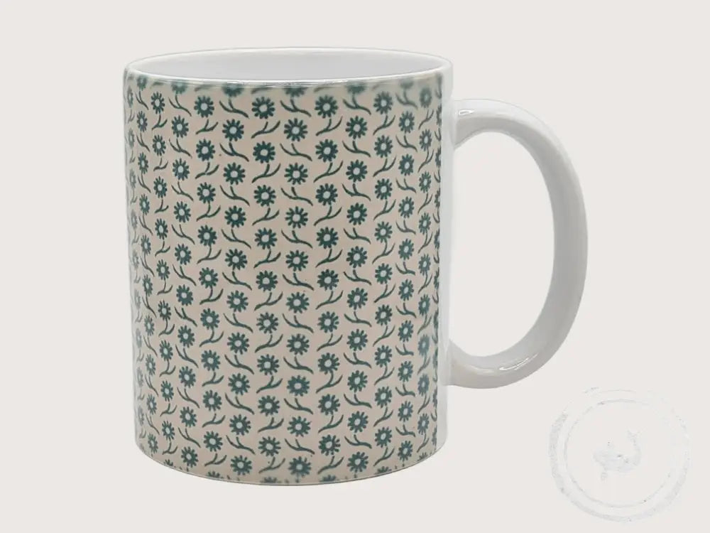 INTERIEURDINGETJES Handbedrukte mok met vintage print 1