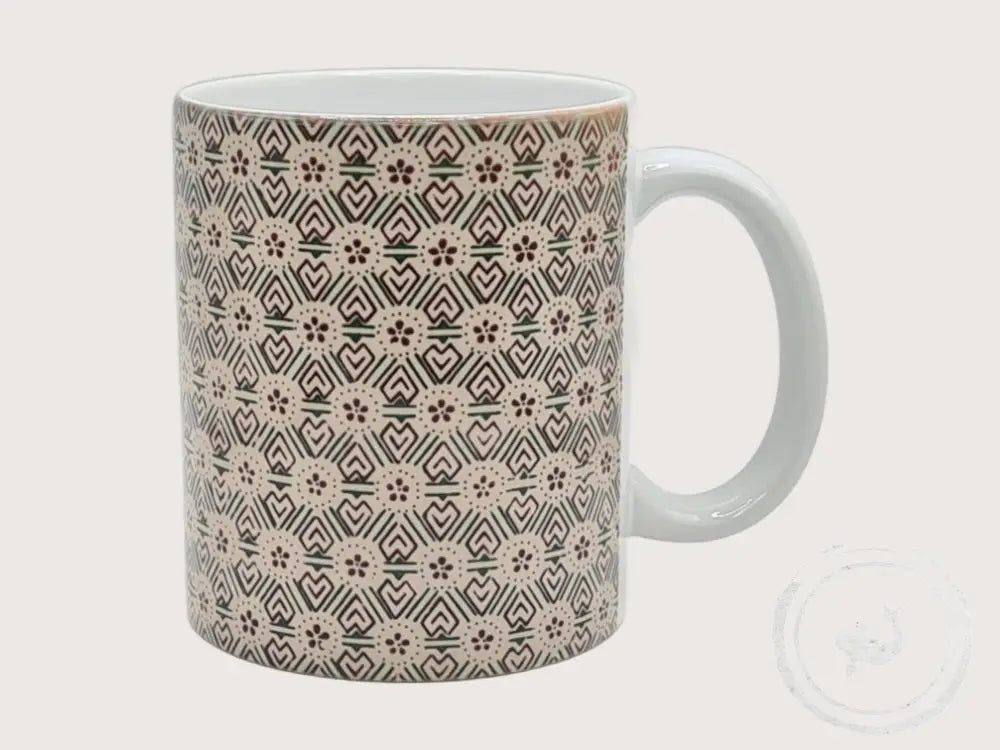 INTERIEURDINGETJES Handbedrukte mok met vintage print 10