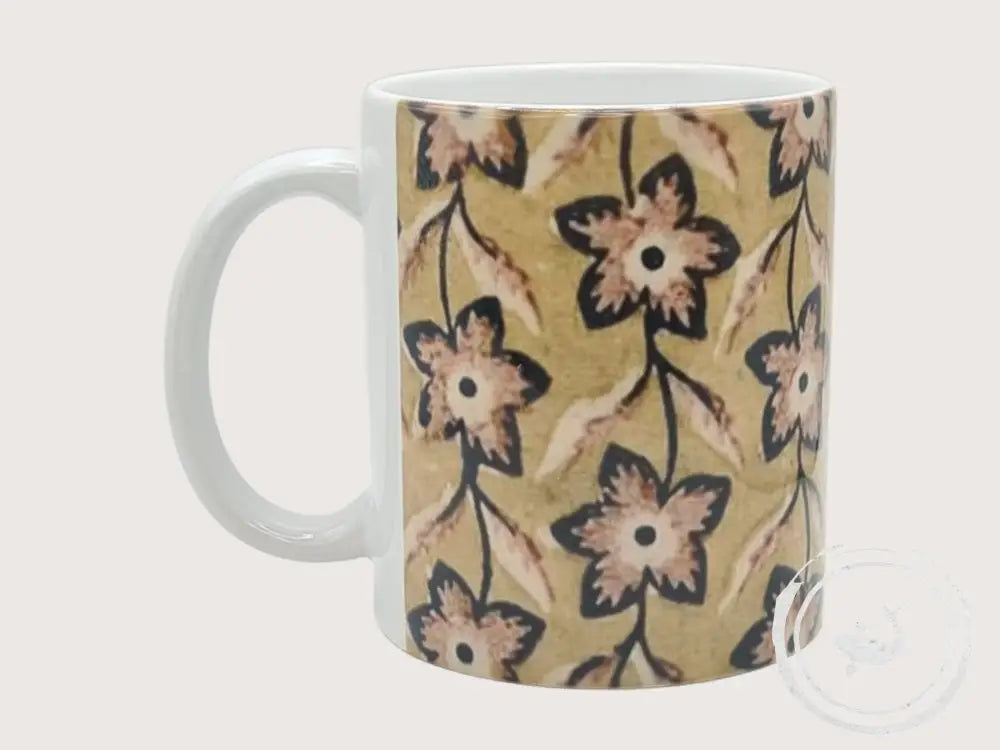 INTERIEURDINGETJES Handbedrukte mok met vintage print