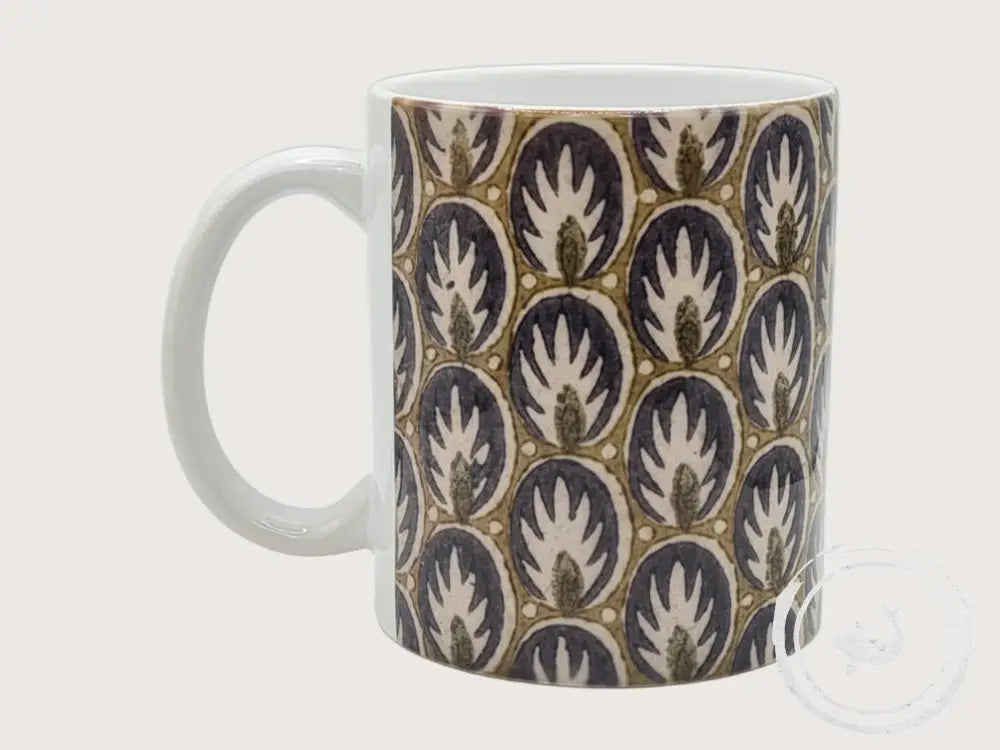 INTERIEURDINGETJES Handbedrukte mok met vintage print