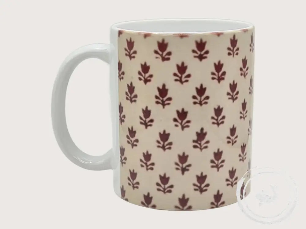 INTERIEURDINGETJES Handbedrukte mok met vintage print