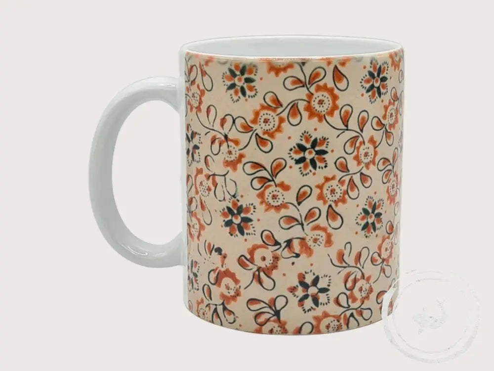 INTERIEURDINGETJES Handbedrukte mok met vintage print