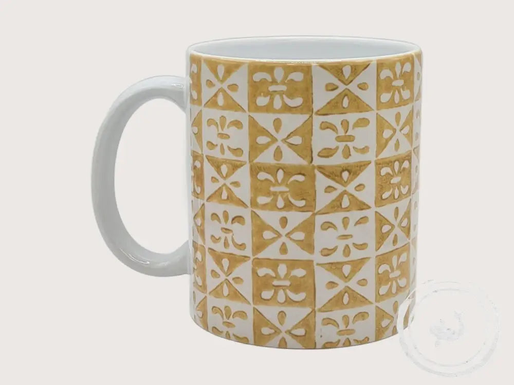 INTERIEURDINGETJES Handbedrukte mok met vintage print