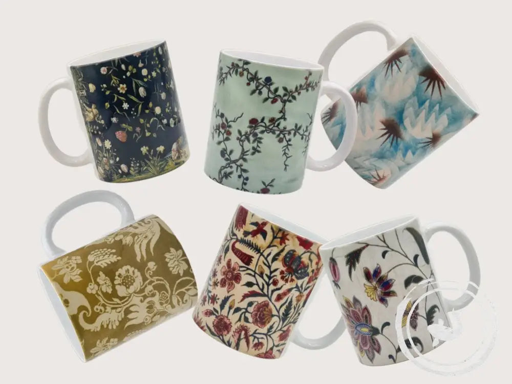 INTERIEURDINGETJES Handbedrukte mok met vintage print