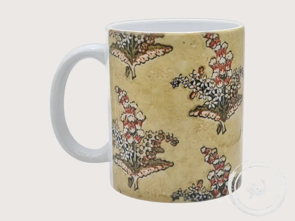 INTERIEURDINGETJES Handbedrukte mok met vintage print