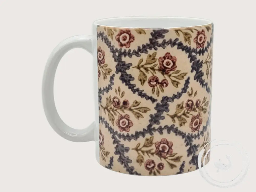 INTERIEURDINGETJES Handbedrukte mok met vintage print