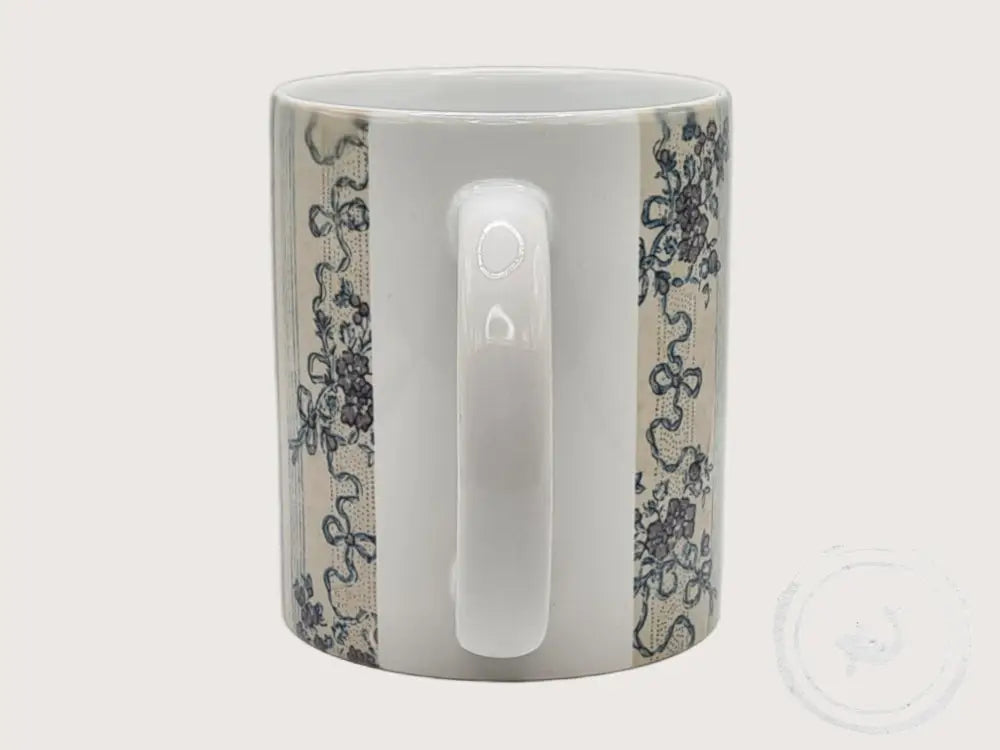 INTERIEURDINGETJES Handbedrukte mok met vintage print