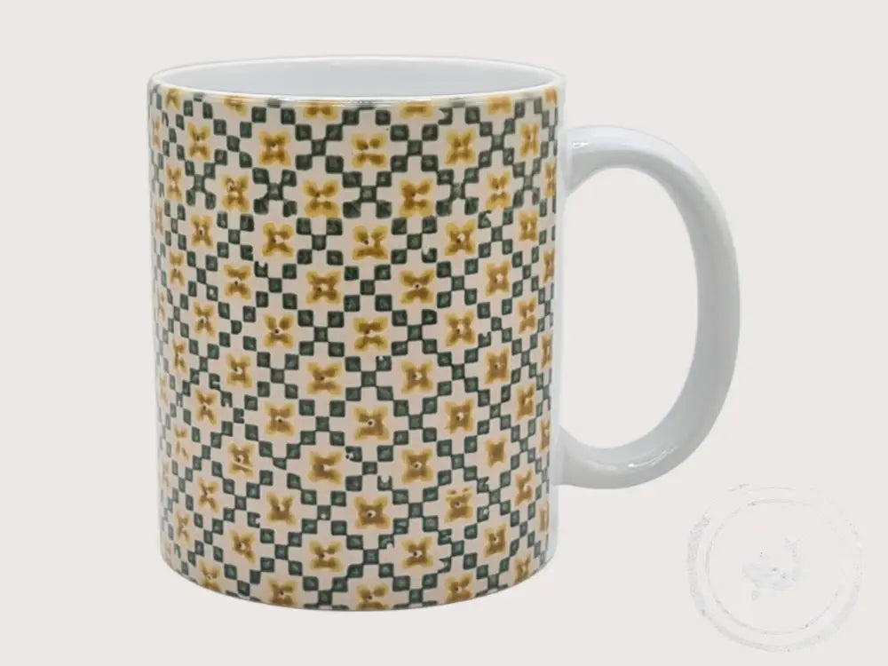 INTERIEURDINGETJES Handbedrukte mok met vintage print 5