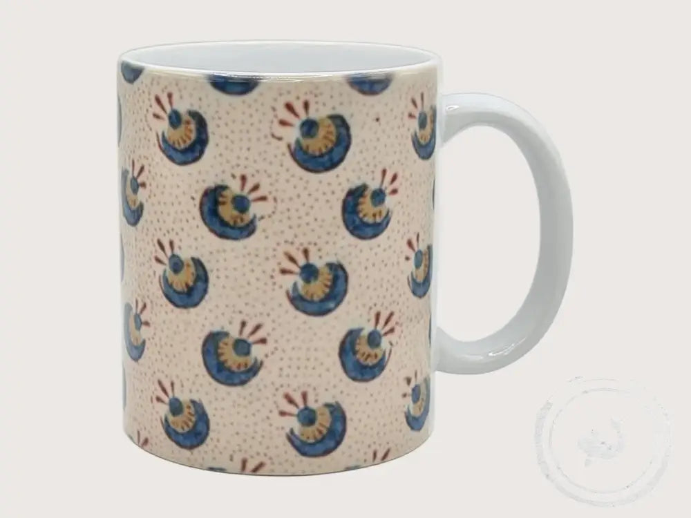 INTERIEURDINGETJES Handbedrukte mok met vintage print 58