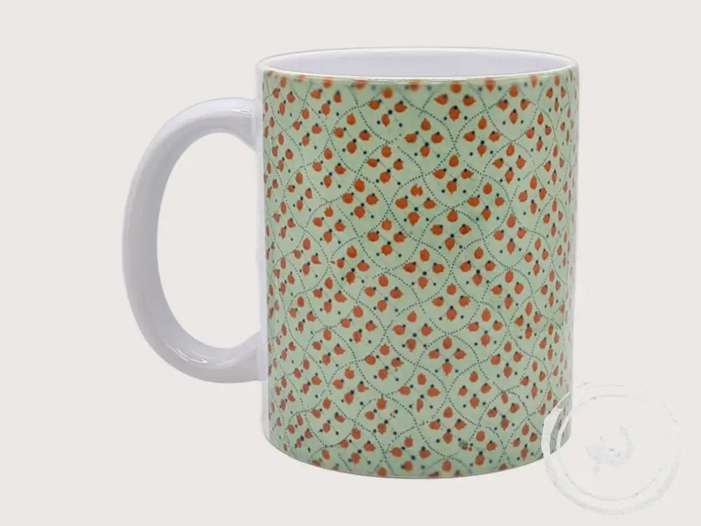 INTERIEURDINGETJES Handbedrukte mok met vintage print