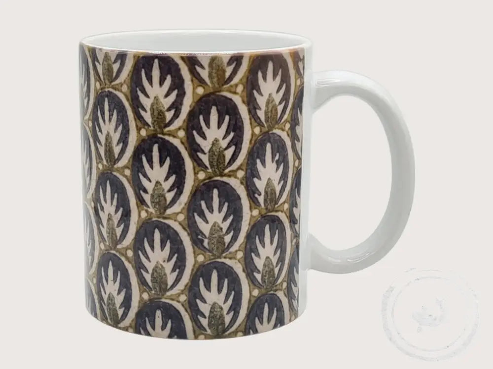 INTERIEURDINGETJES Handbedrukte mok met vintage print 59