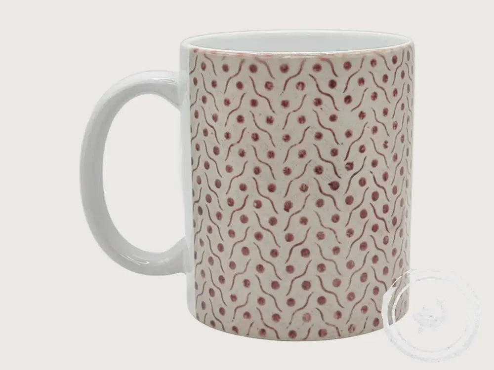 INTERIEURDINGETJES Handbedrukte mok met vintage print