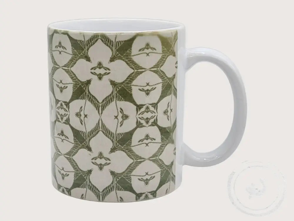 INTERIEURDINGETJES Handbedrukte mok met vintage print 61