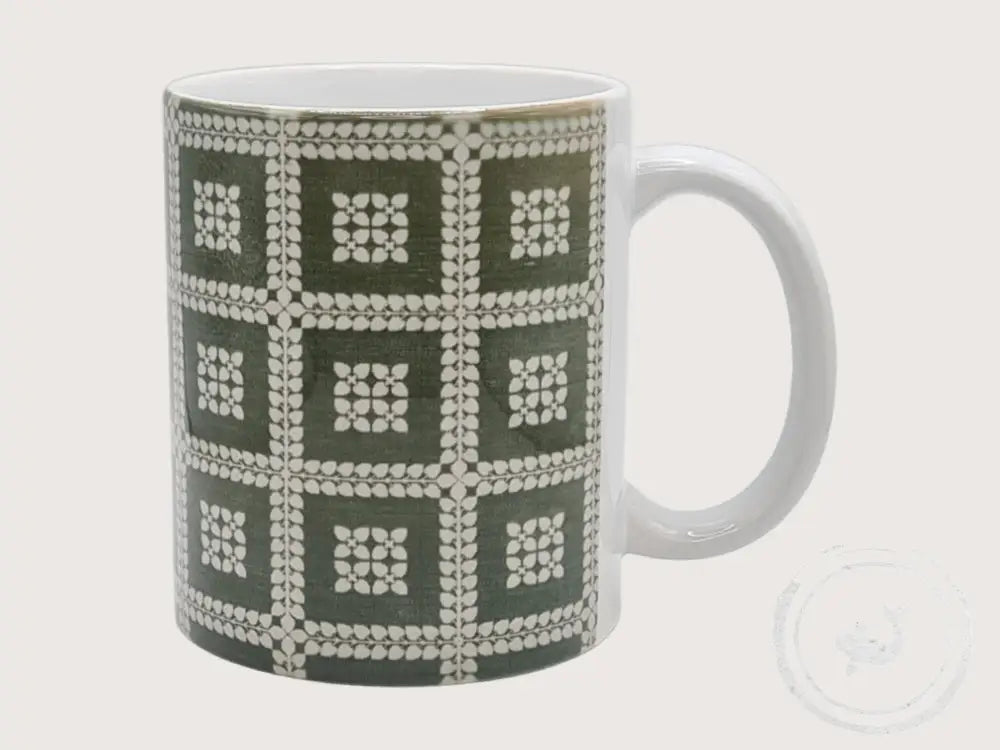 INTERIEURDINGETJES Handbedrukte mok met vintage print 63