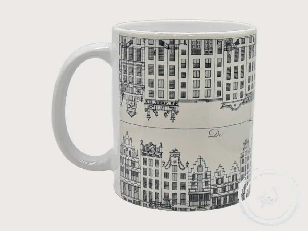 INTERIEURDINGETJES Handbedrukte mok met vintage print