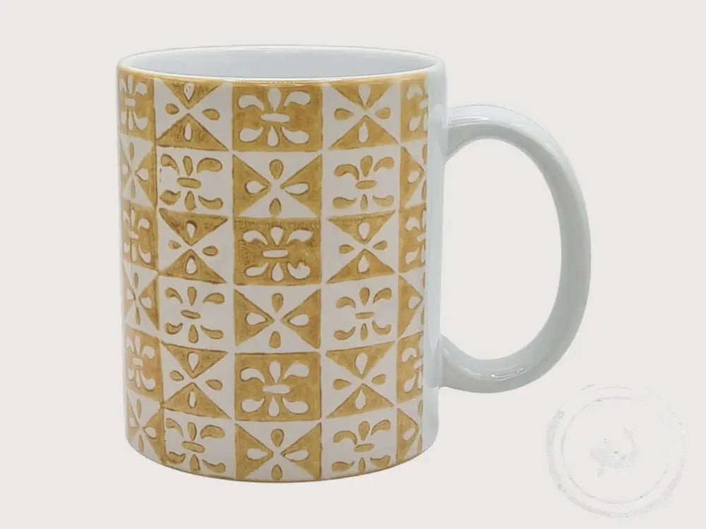 INTERIEURDINGETJES Handbedrukte mok met vintage print 70