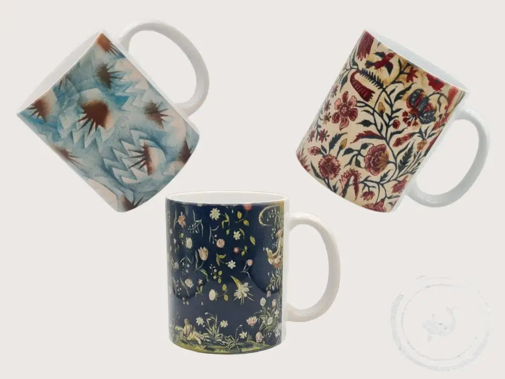 INTERIEURDINGETJES Handbedrukte mok met vintage print