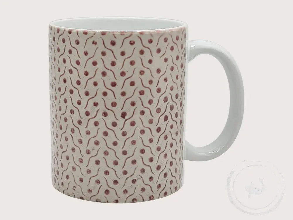 INTERIEURDINGETJES Handbedrukte mok met vintage print 77