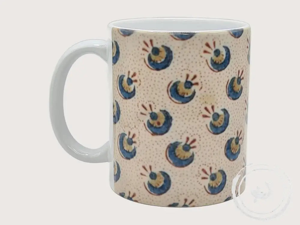 INTERIEURDINGETJES Handbedrukte mok met vintage print