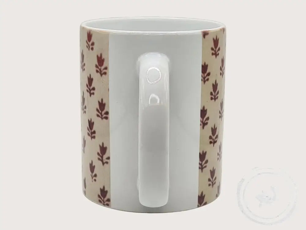 INTERIEURDINGETJES Handbedrukte mok met vintage print