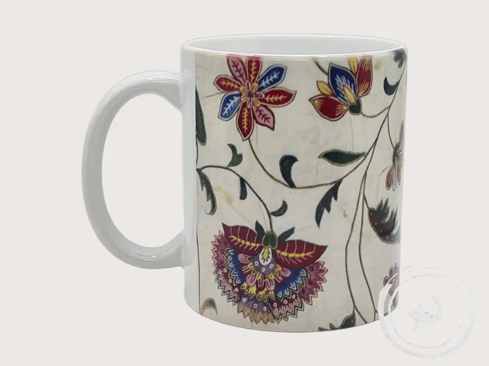 INTERIEURDINGETJES Handbedrukte mok met vintage print