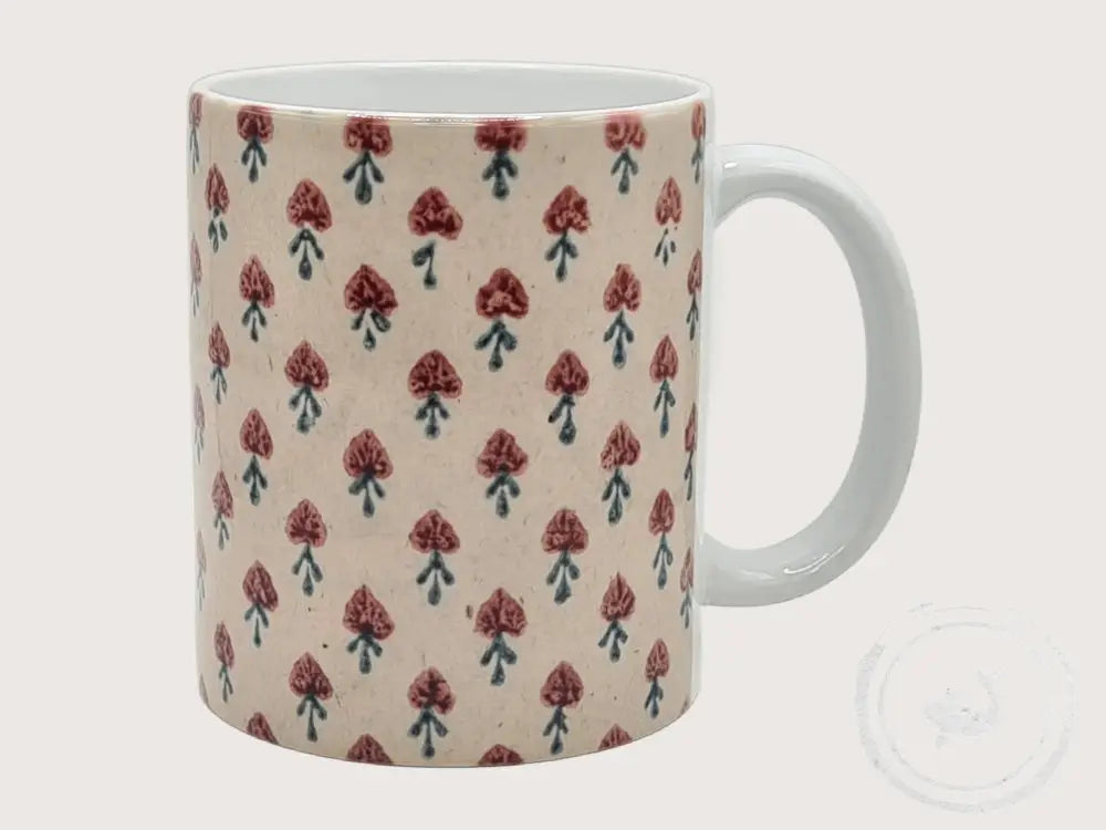 INTERIEURDINGETJES Handbedrukte mok met vintage print