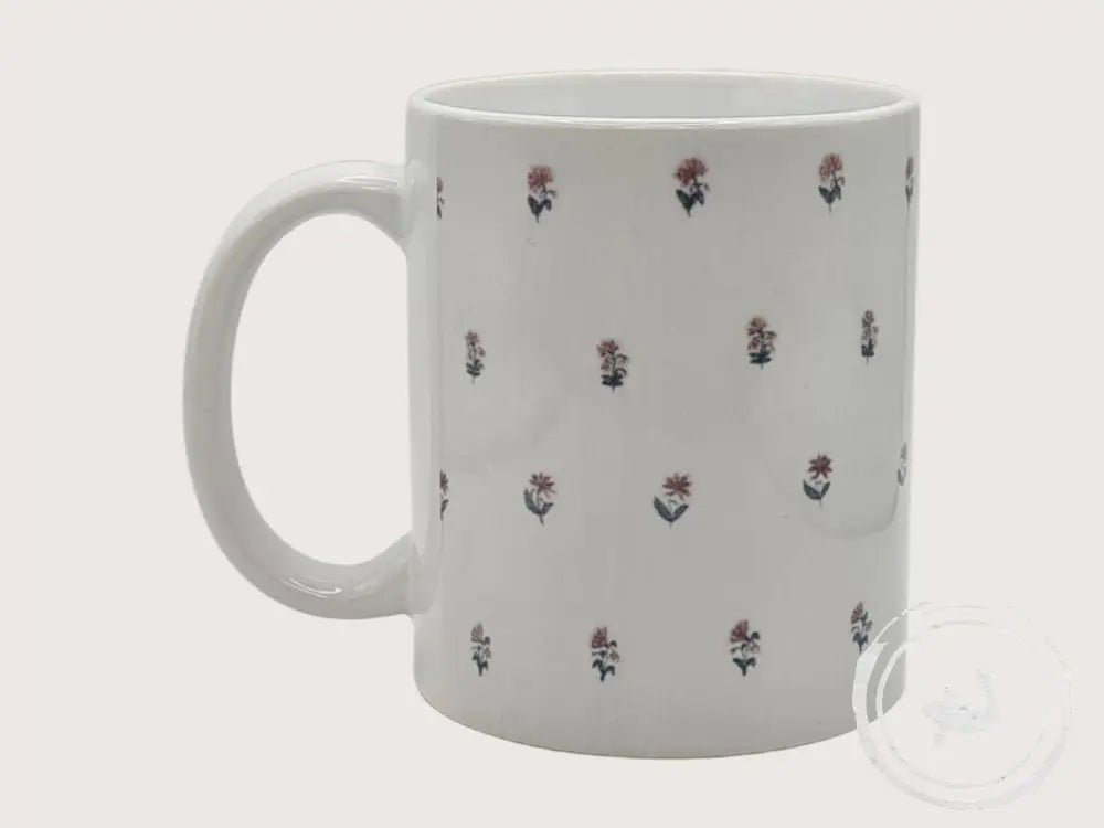 INTERIEURDINGETJES Handbedrukte mok met vintage print