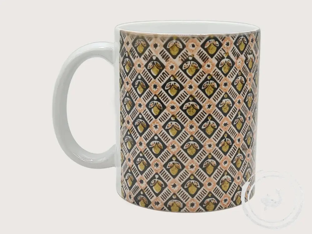 INTERIEURDINGETJES Handbedrukte mok vintage print