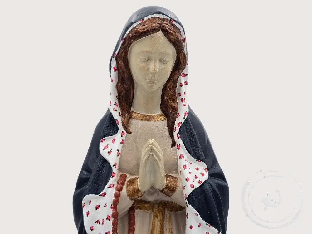 INTERIEURDINGETJES Handbeschilderd Mariabeeld Dahlia – Ingetogen & Uniek