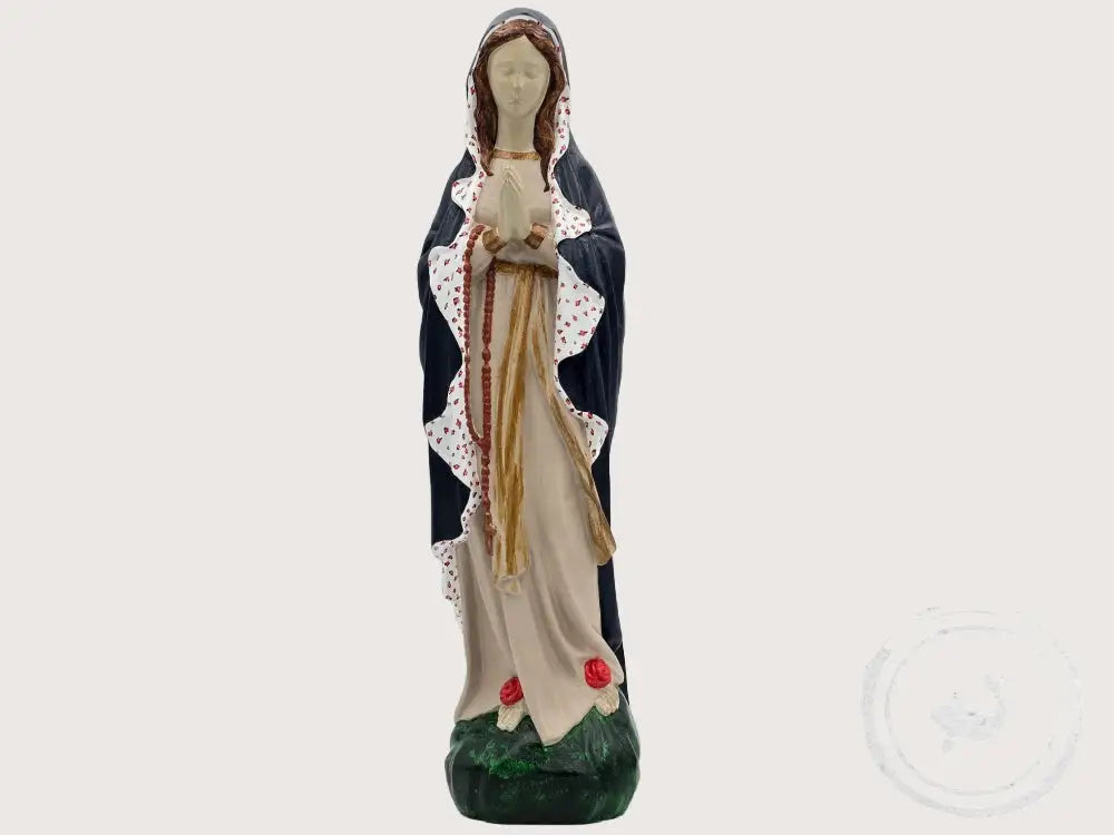 INTERIEURDINGETJES Handbeschilderd Mariabeeld Dahlia – Ingetogen &amp; Uniek