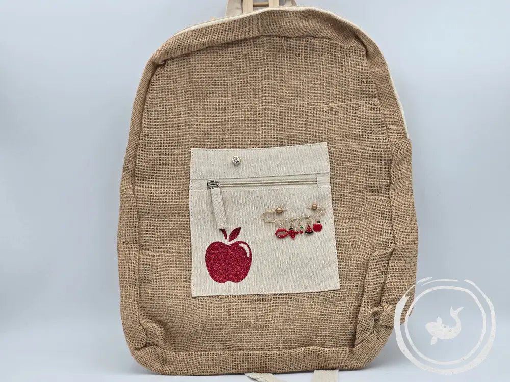 INTERIEURDINGETJES Jute Rugzak ’appeltje’