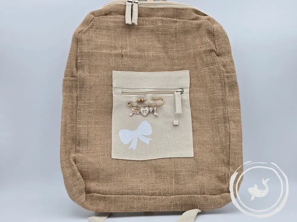 INTERIEURDINGETJES Jute Rugzak ’bow’