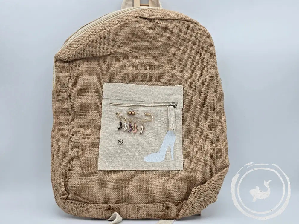 INTERIEURDINGETJES Jute Rugzak ’pump wit’