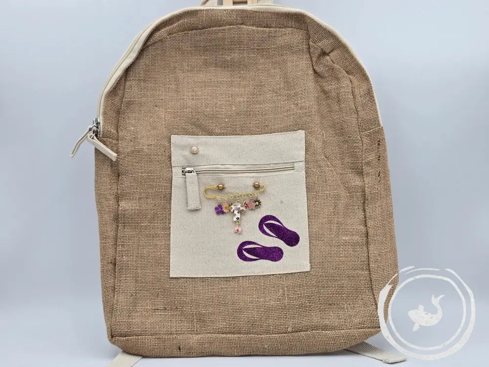 INTERIEURDINGETJES Jute Rugzak ’slippers’