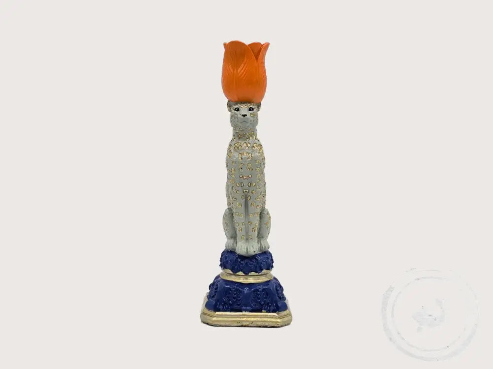 INTERIEURDINGETJES Kandelaar Luipaard