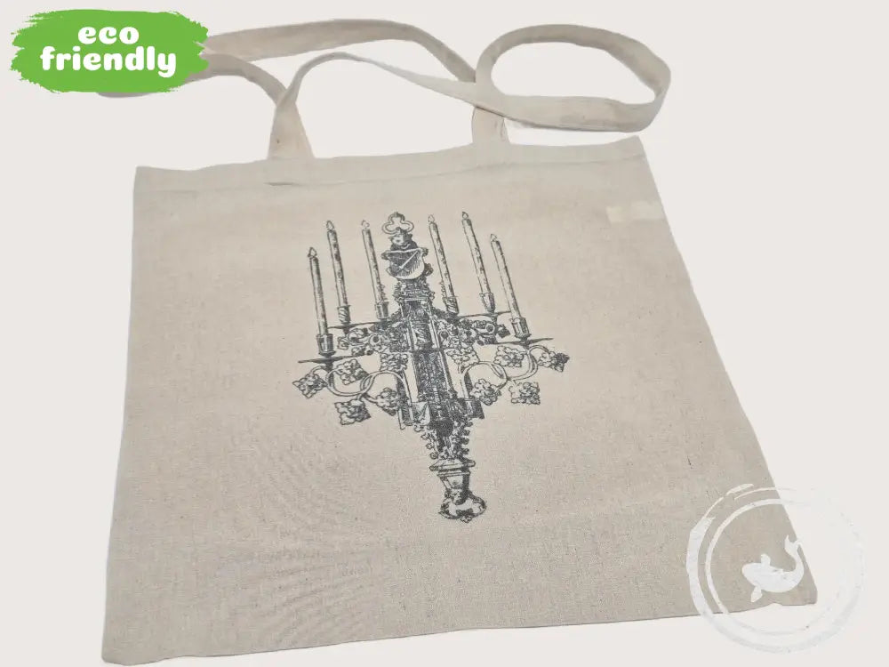 INTERIEURDINGETJES Katoenen tas – Chandelier Beige