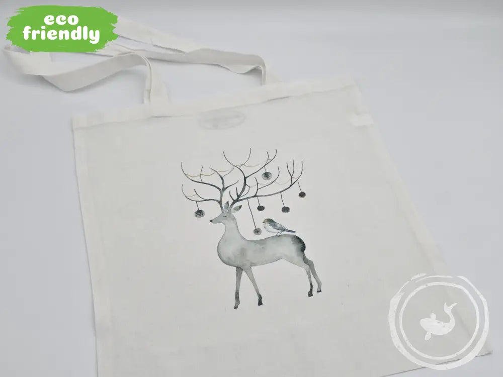 Katoenen Tas Deer Bird