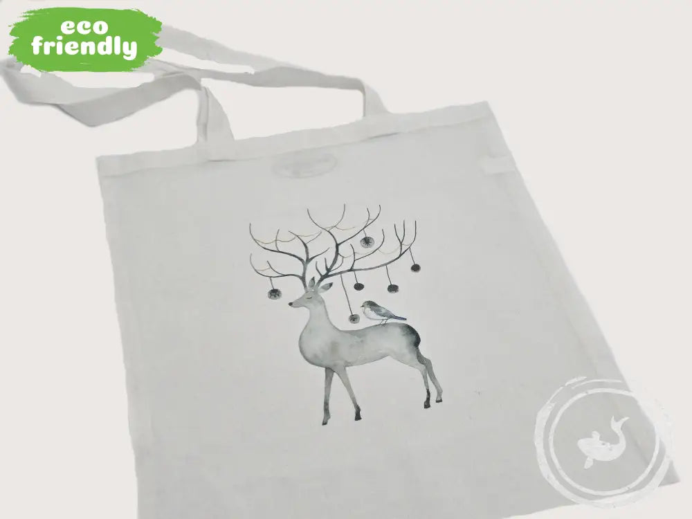 INTERIEURDINGETJES Katoenen Tas Deer Bird