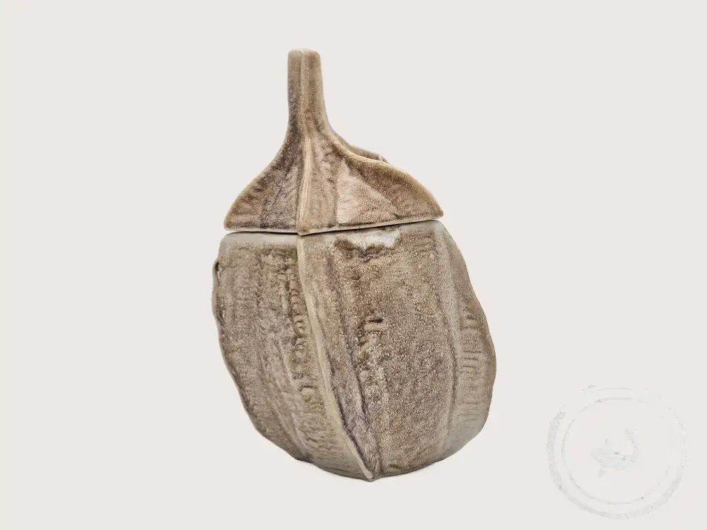 INTERIEURDINGETJES Keramieken Pot - beige schuine blikvanger