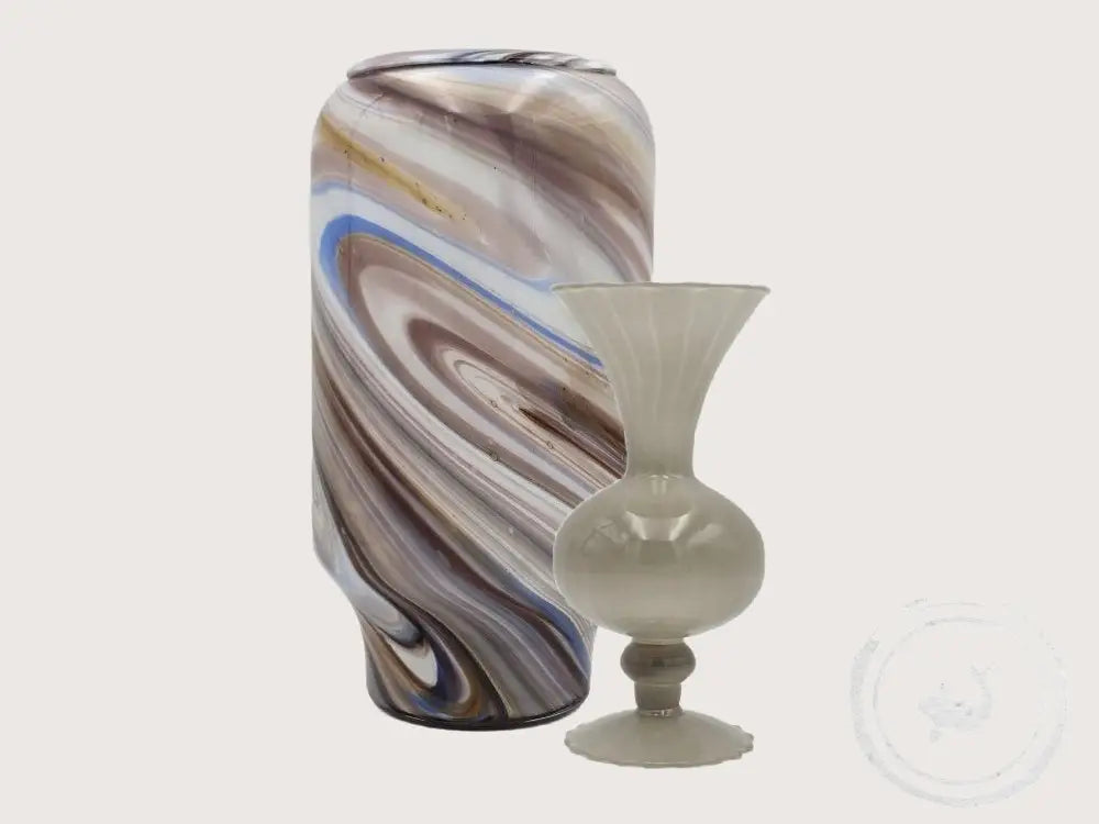 INTERIEURDINGETJES Klassiek vaasje, zachtgrijs glas