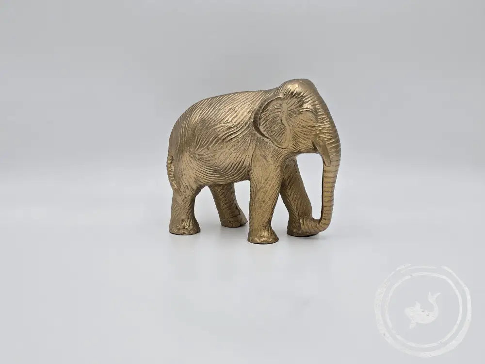 INTERIEURDINGETJES Goudkleurig Olifantje metaal