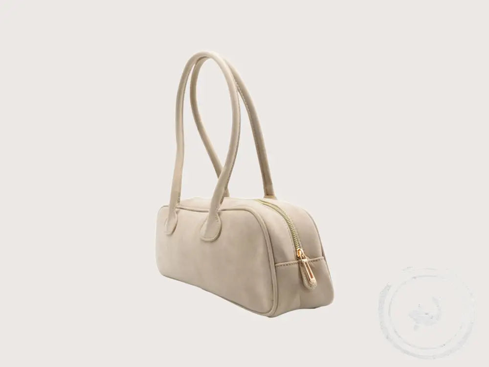 INTERIEURDINGETJES Opvallende Handtas met Teckelhanger – Beige